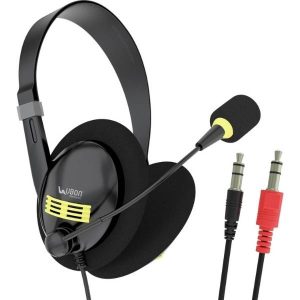 Ubon Computer Headphone UB-1760 with Flexible Mic Wired Headset