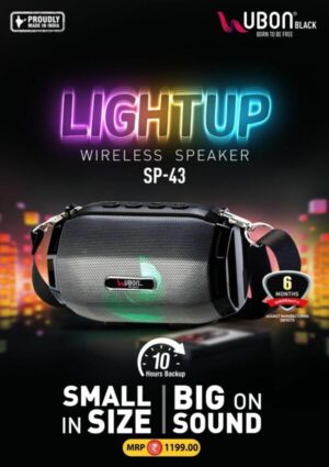 UBON SP-43 WIRELESS SPEAKER LIGHTUP